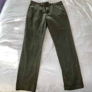 Jcrew chino pants - green. Size:34x34
